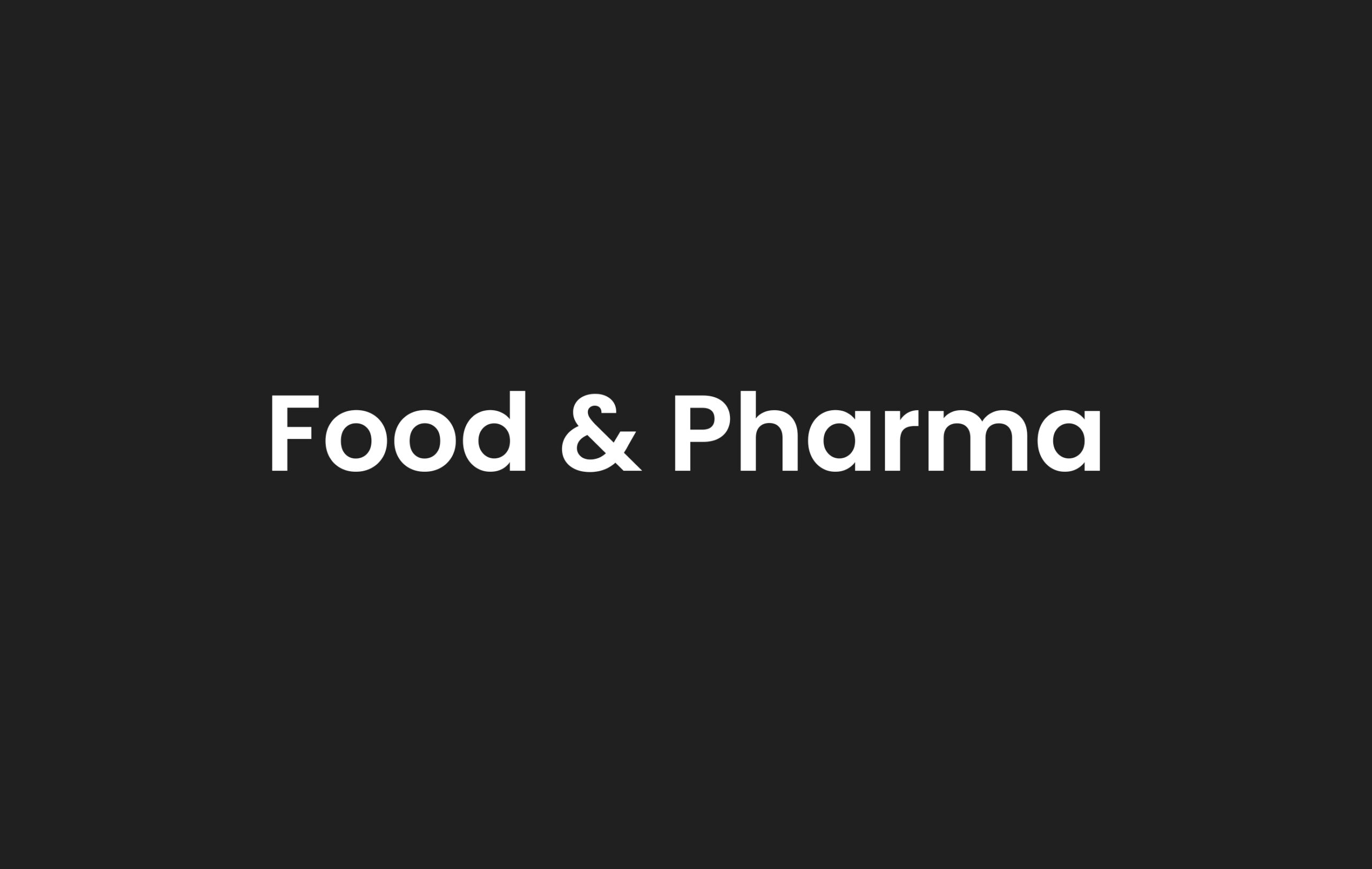 food & pharma