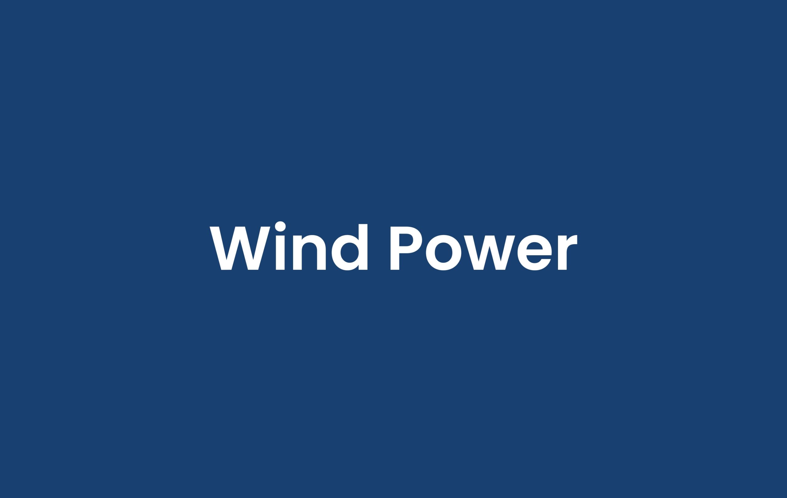 wind power